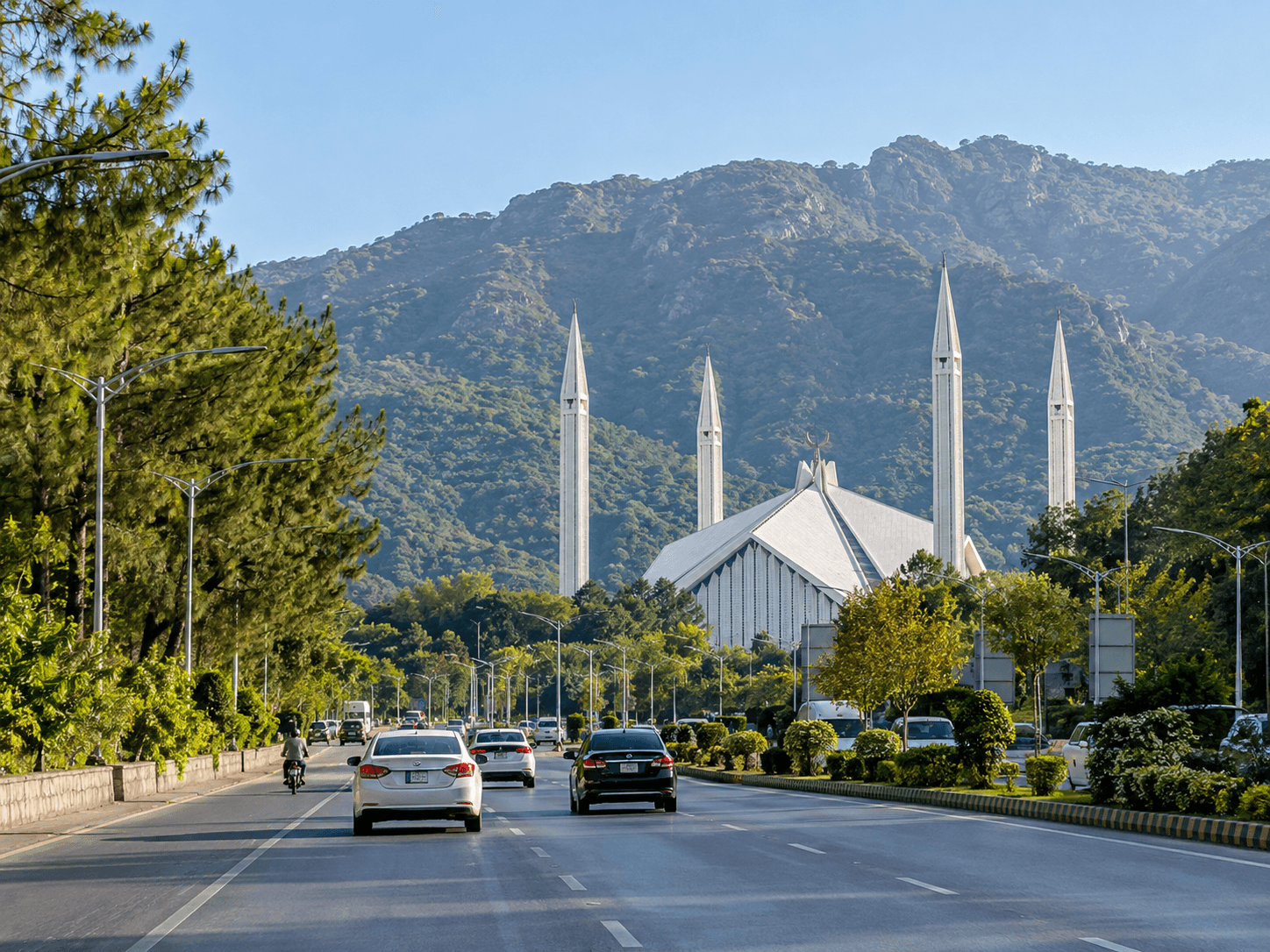 LPG gas Islamabad — Faisal Mosque and Margalla Hills view for Islamabad LPG supply