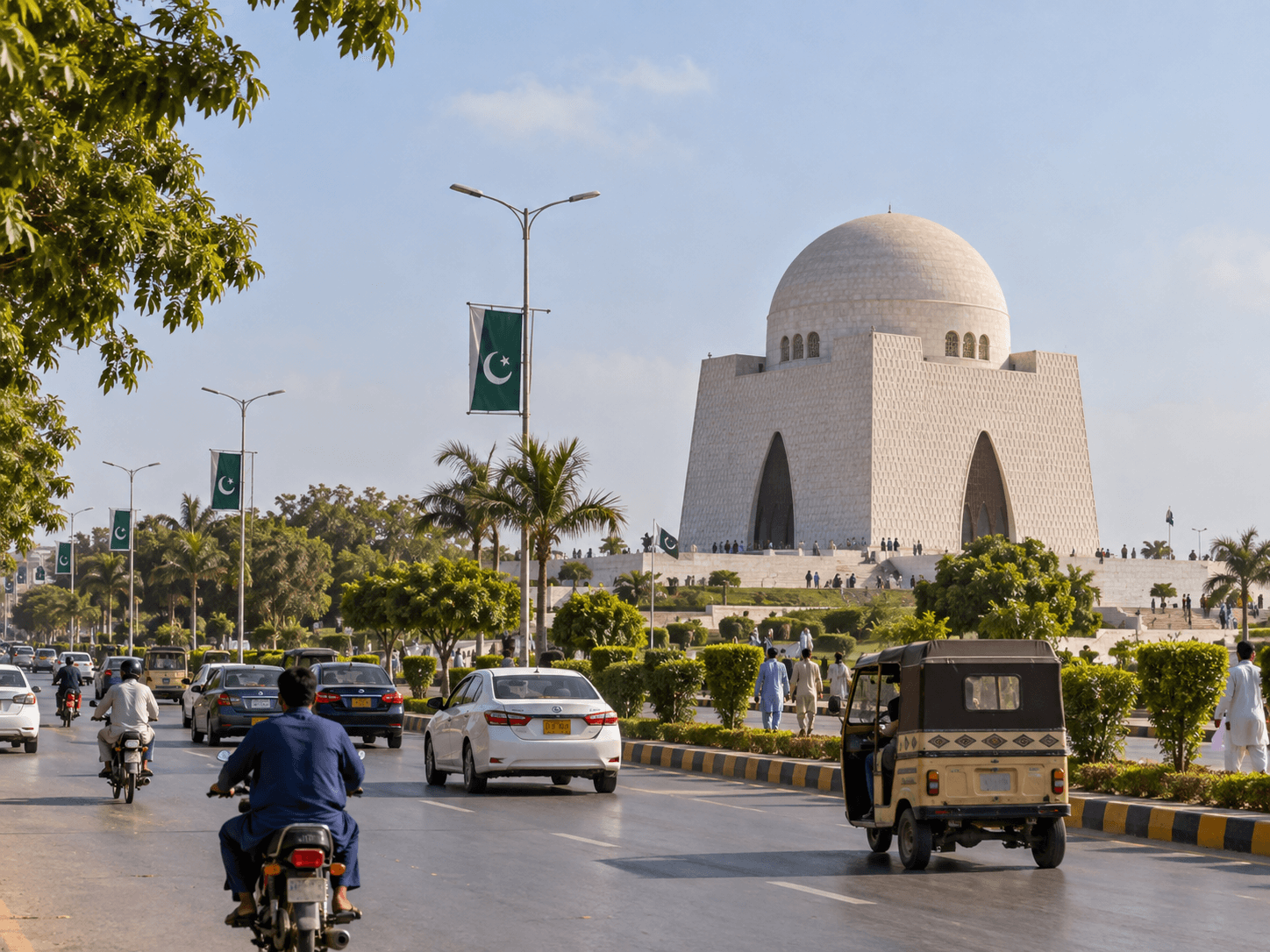 LPG in Karachi — Mazar-e-Quaid view for LPG price and cylinder delivery in Karachi