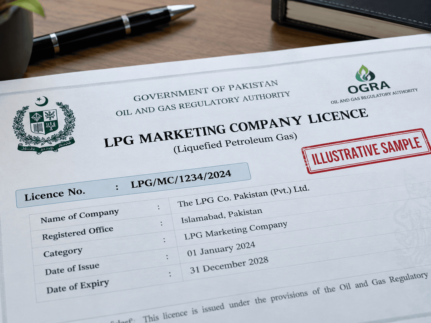 OGRA LPG marketing licence Pakistan — Oil and Gas Regulatory Authority licence