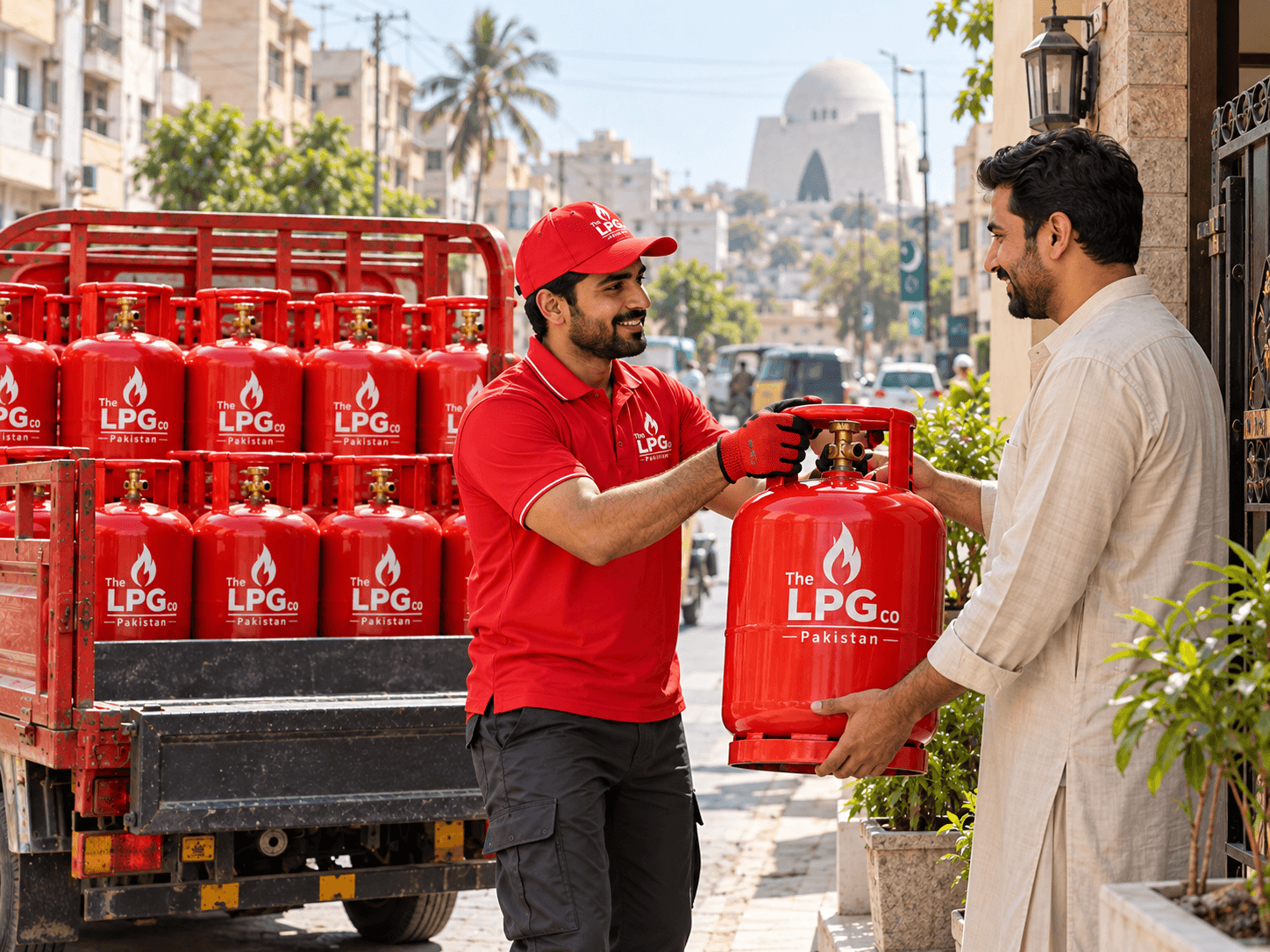 LPG in Karachi delivery — doorstep LPG cylinder supply in Karachi