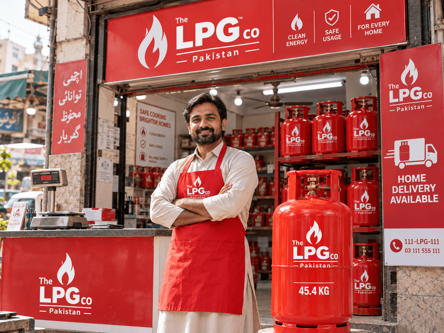 LPG shop and agency Pakistan — retail LPG cylinder storefront for dealers
